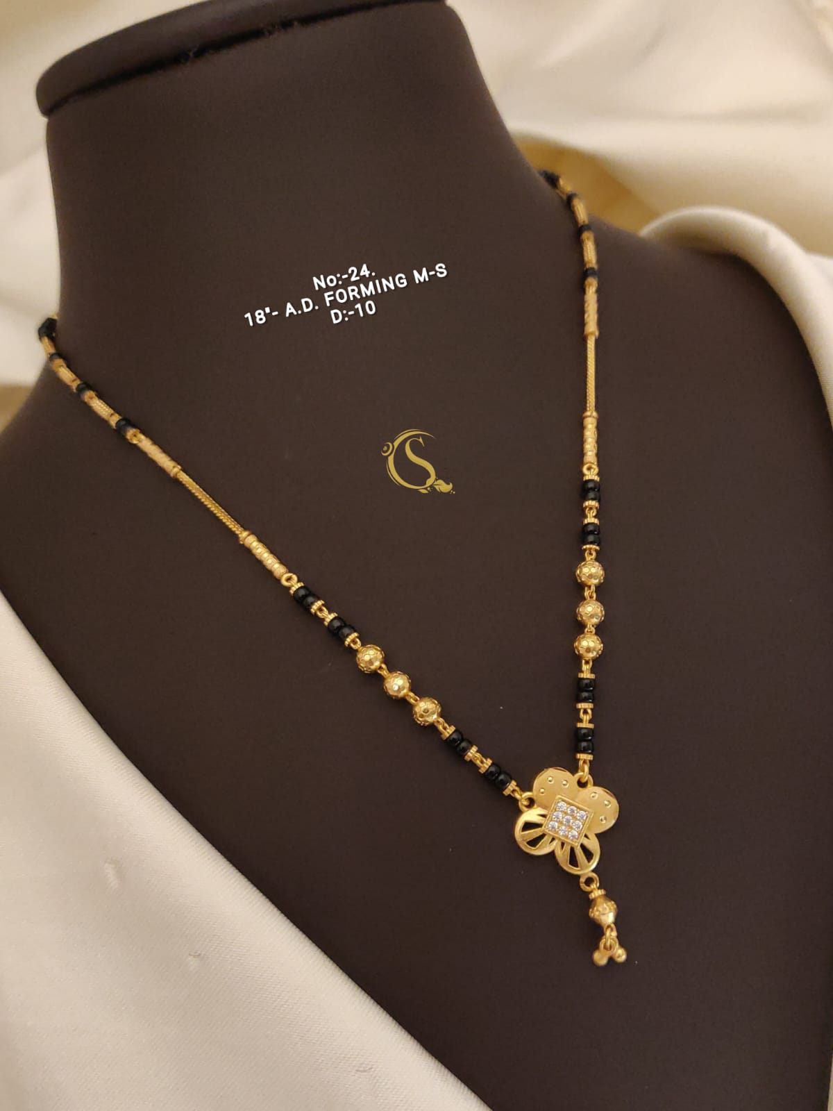 AD Forming String Mangalsutra cum Pandent Daily Wear Accessories